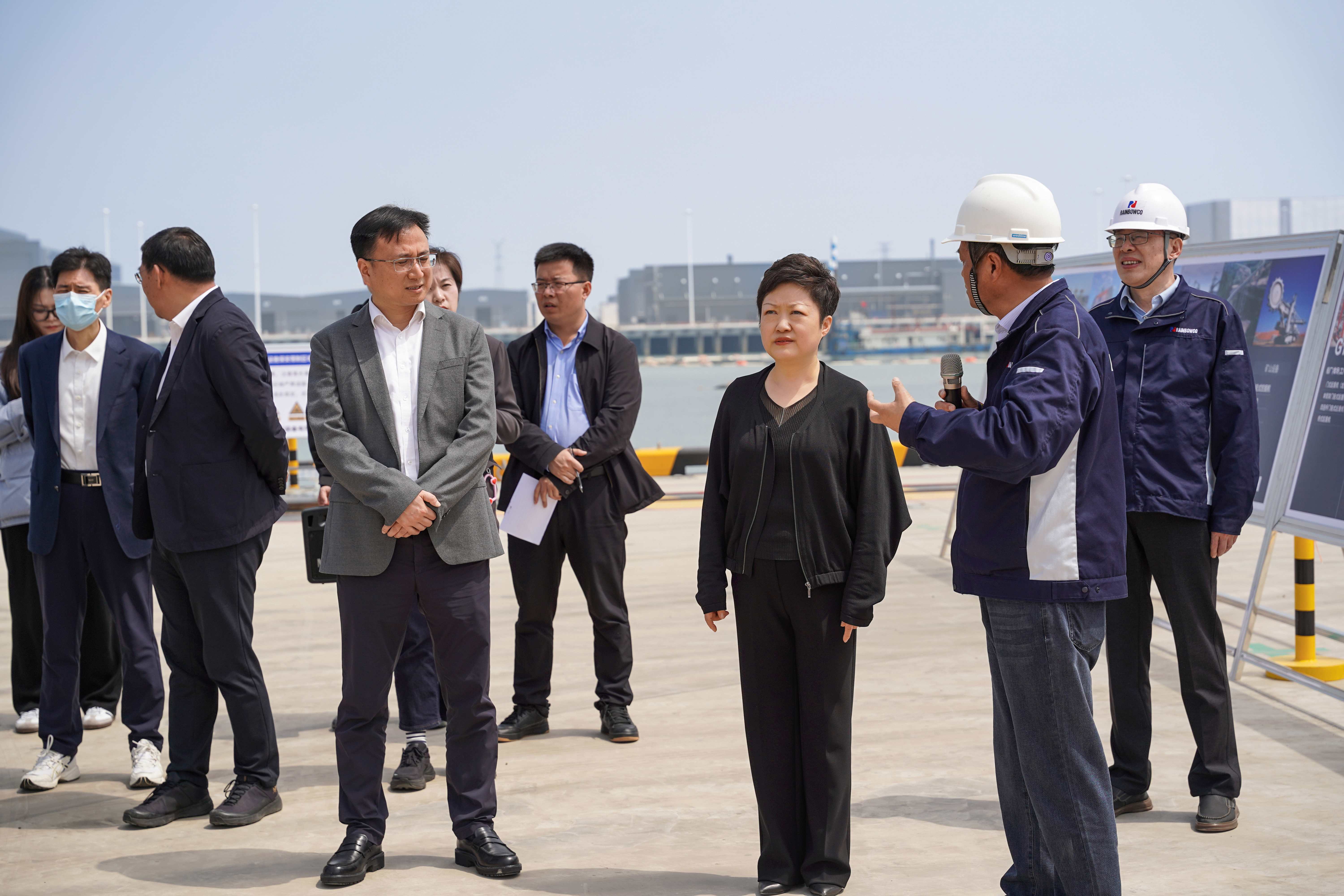 南通市委副书记、市长张彤一行调研润邦智装通州湾项目(图1)